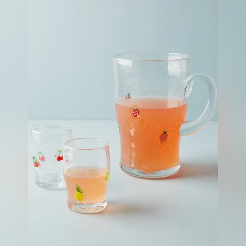 Anthropologie Icon Fruit Pitcher, NIB